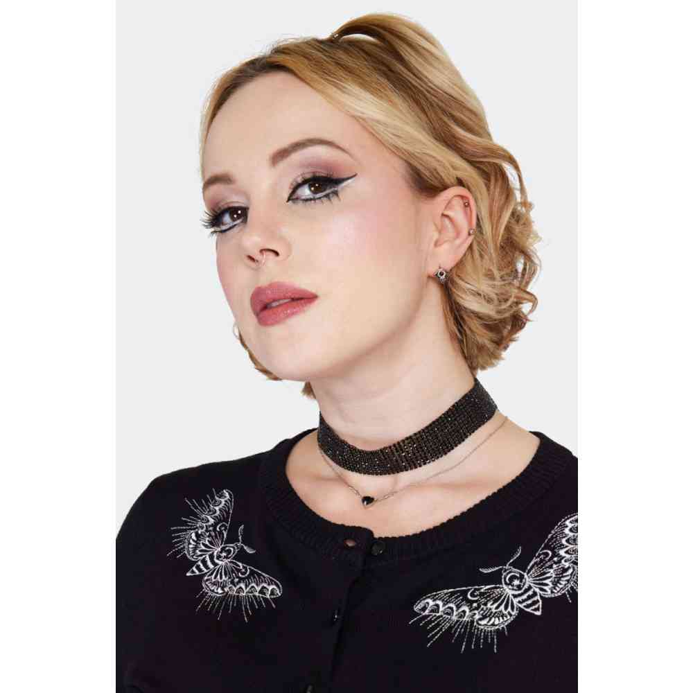 Jawbreaker - Evil Eye And Heart Stud oorbellen - Zilverkleurig